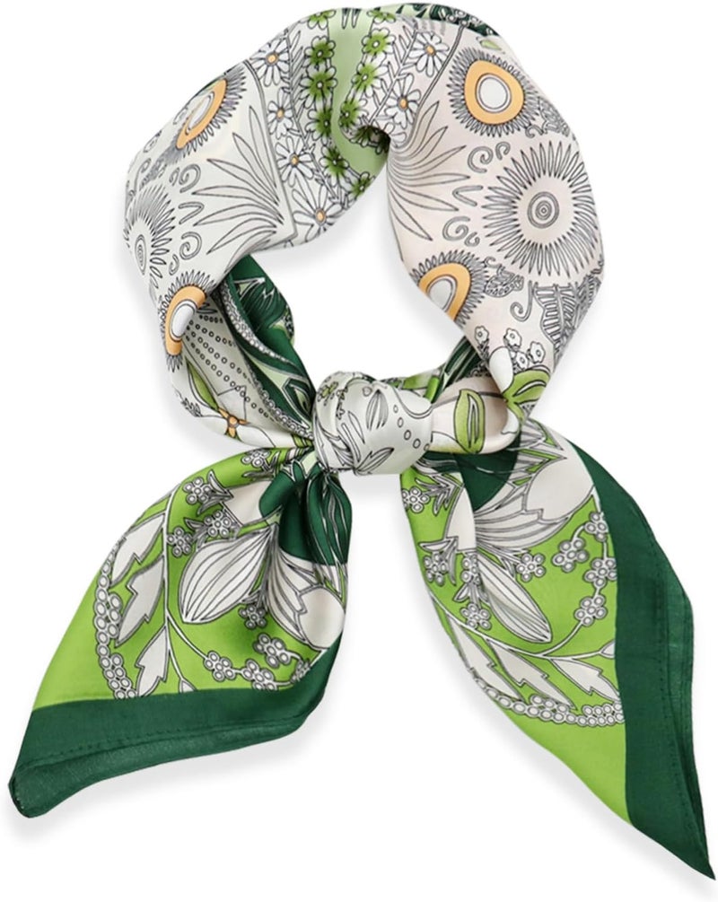 vimate Head Scarf for Women Hair 27'' Square Satin Silk Feeling Bnadana Neck Scarf Handbag Accessories Etc - Image 1